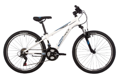 Изображение Велосипед Novatrack Action 24 (161907) (белый/24 "/12.0 ")-2023 года 24SHV.ACTION.12WT23