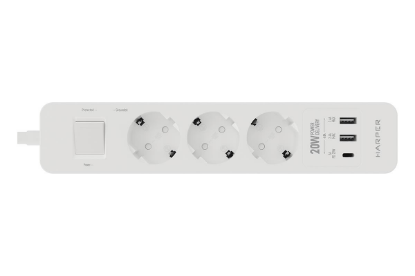 Изображение Сетевой фильтр Harper UCH-440 5 м, белый