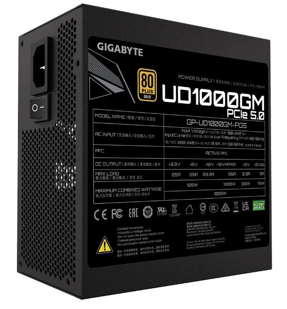 Изображение Блок питания GIGABYTE GP-UD1000GM PG5 () (1000 Вт )