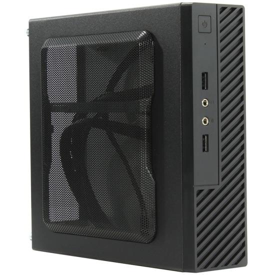 Изображение Корпус Powerman ME100S-BK (Mini-ITX, Thin Mini-ITX, черный, 120 Вт)/(6133715)