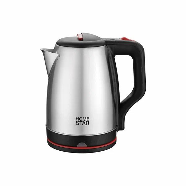 Изображение Электрический чайник HOMESTAR HS-1003 (1500 Вт/1,8 л /нержавеющая сталь/серебристый)