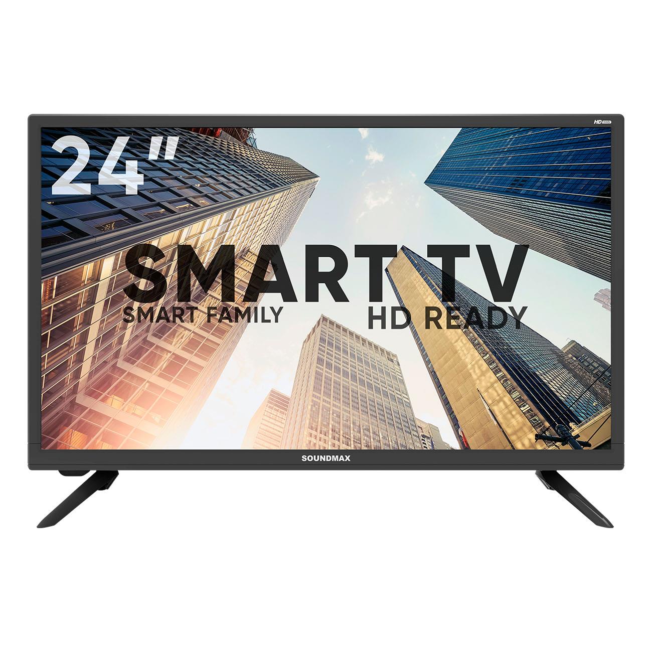 Изображение Телевизор SoundMAX SM-LED24M09S 24" 720p HD Smart TV черный