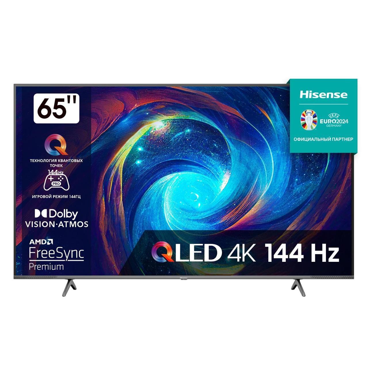 Изображение Телевизор Hisense 65E7KQ 65" HDR, 4K Ultra HD Smart TV черный