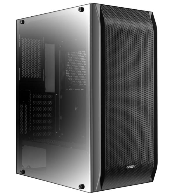 Изображение Корпус Ginzzu GL180 (mATX, ATX, Mini-ITX, черный, без БП)/(GL 180)