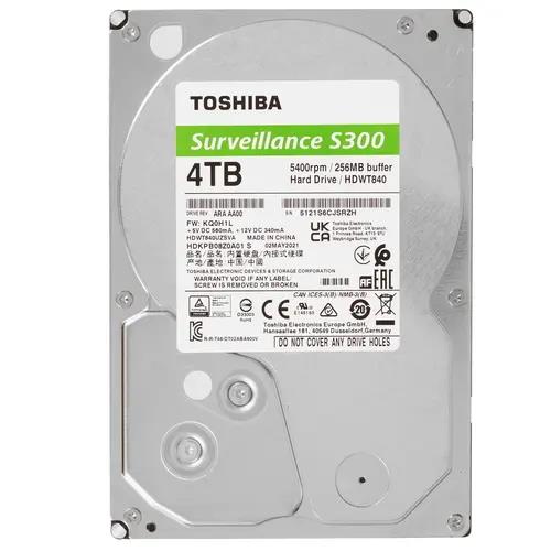 Изображение Жесткий диск 3.5" 4000 ГБ Toshiba S300 Surveillance, 5400 rpm, 256 МБ