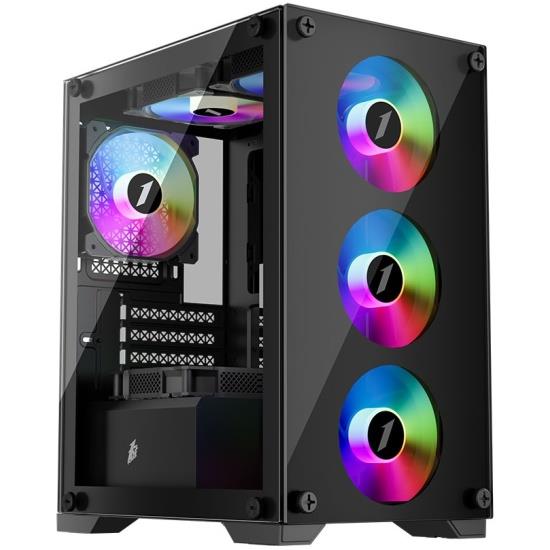 Изображение Корпус 1STPLAYER FIREBASE X2-M (micro-ATX, черный, без БП)/()