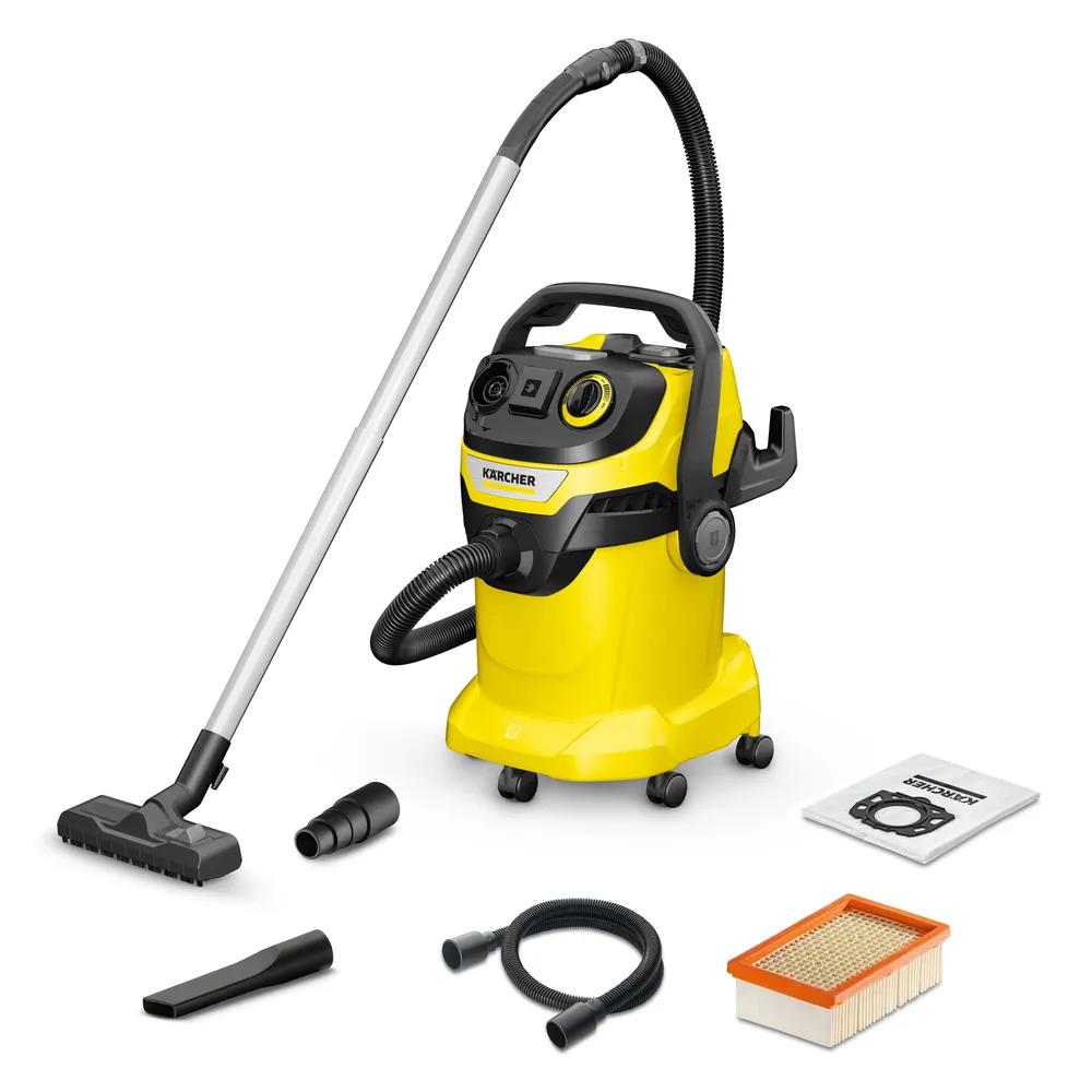 Изображение Строительный пылесос Karcher WD 6 P V-25/8/22/T (1300 Вт , мешок, контейнер,  очистка)