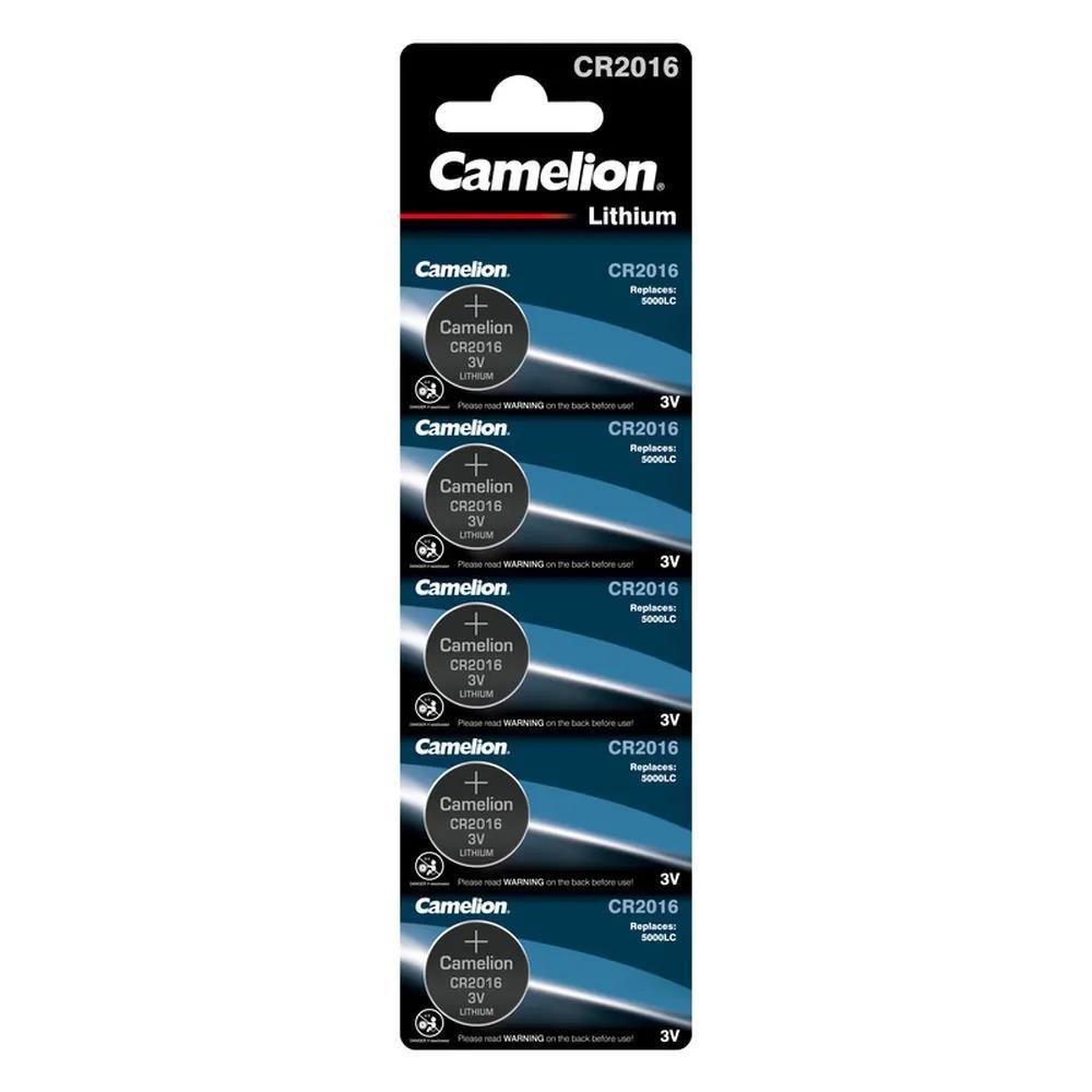Изображение Батарейка Camelion CR2016-BP5 5шт/уп (CR2016 (5000LC) 3 В 75 мА*час Lithium)