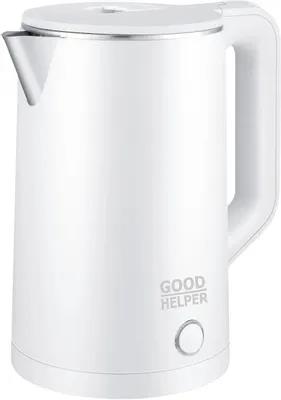 Изображение Электрический чайник Goodhelper GH-KPS186CWH (1800 Вт/1,8 л /пластик, нержавеющая сталь/белый)