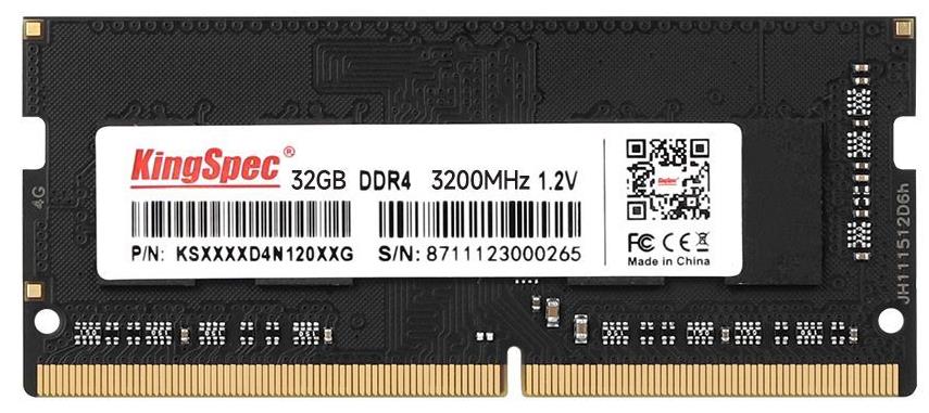 Изображение Оперативная память 1x32 GB DDR4 KingSpec KS3200D4N12032G (25600 МБ/с, 3200 МГц, CL17)