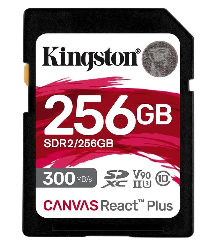 Изображение Карта памяти Kingston SDXC Canvas React Plus Class 10 256 Гб  SDR2/256GB