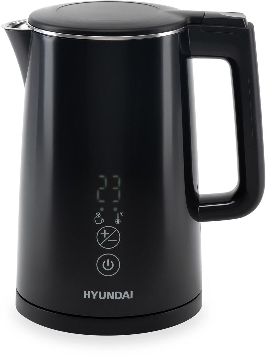 Изображение Электрический чайник Hyundai HYK-S5509 (2200 Вт/1,5 л /металл, пластик/черный)