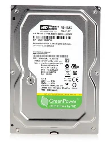 Изображение Жесткий диск 3.5" 1000 ГБ Western Digital GP-AV IntelliPower, 5400 rpm, 64 МБ