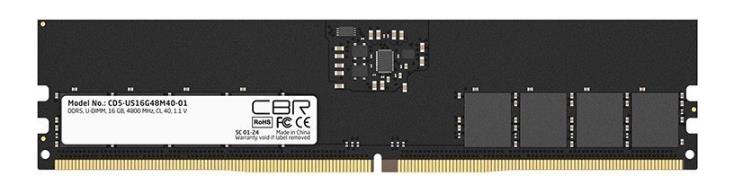 Изображение Оперативная память 16 GB DDR5 CBR CD5-US16G48M40-01 (38400 Мб/с, 4800 МГц, CL40)