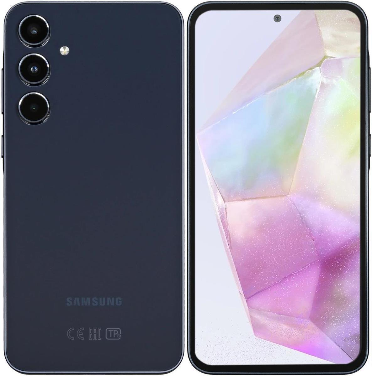 Изображение Смартфон Samsung Galaxy A35 5G (KZ) (256 Гб/8 Гб) темно-синий