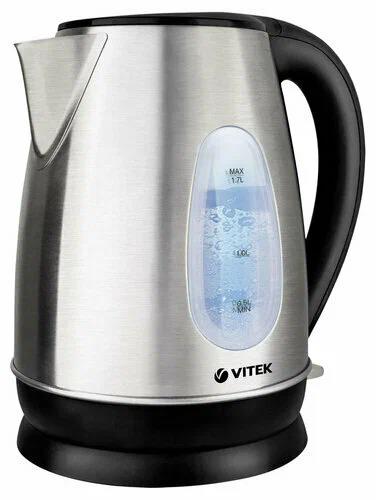 Изображение Электрический чайник VITEK VT-1134 Prive (2200 Вт/1,7 л /металл, пластик/черный, серебристый)