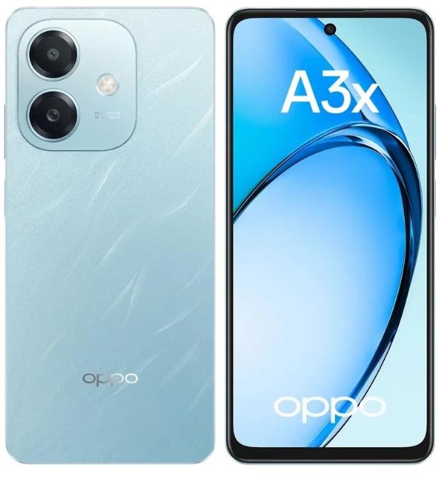 Изображение Смартфон OPPO A3x (128 Гб/4 Гб) голубой