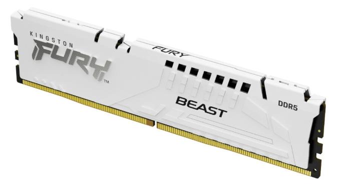 Изображение Оперативная память 1x32 GB DDR5 Kingston Fury Beast White (41600 Мб/с, 5200 МГц, CL36)