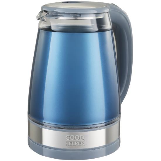 Изображение Электрический чайник Goodhelper KPG-1811 blue (1800 Вт/1,8 л /стекло/голубой)