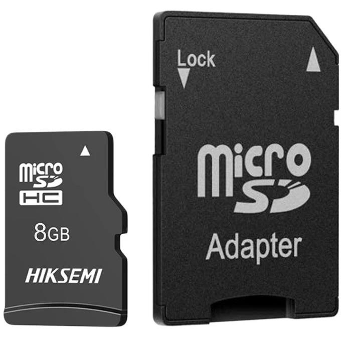 Изображение Карта памяти HIKSEMI MicroSDHC Class 10 8 Гб адаптер на SD HS-TF-C1/8G/ADAPTER