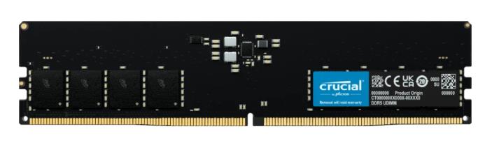 Изображение Оперативная память 1x32 GB DDR5 Crucial CT32G56C46U5 (44800 Мб/с, 5600 МГц, CL46)