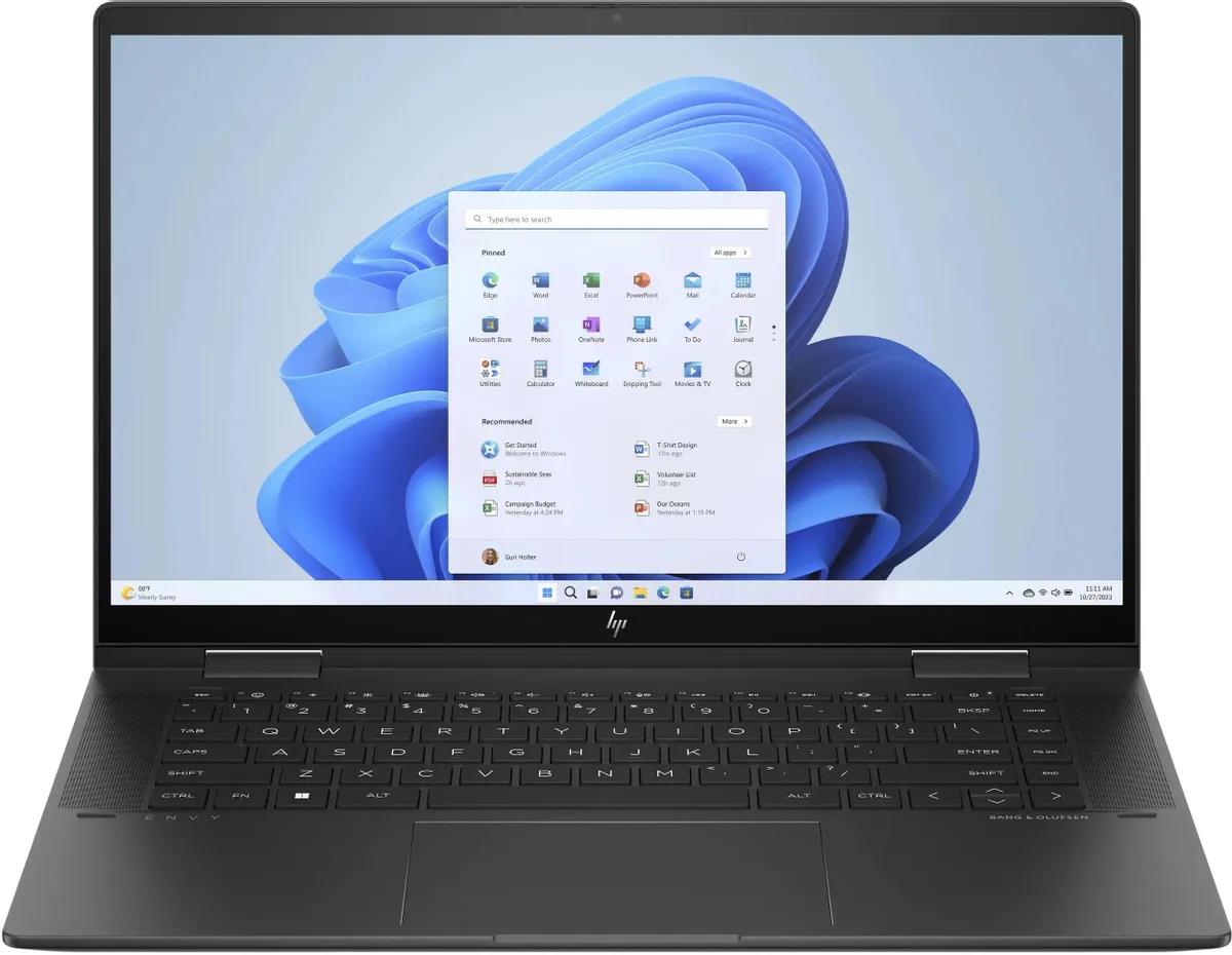 Изображение Ноутбук HP Envy x360 15-fh0012ci (AMD 7730U 2000 МГц/ SSD 1024 ГБ  /RAM 16 ГБ/ 15.6" 1920x1080/VGA встроенная/ Windows 11 Home) (A1UW9EA)