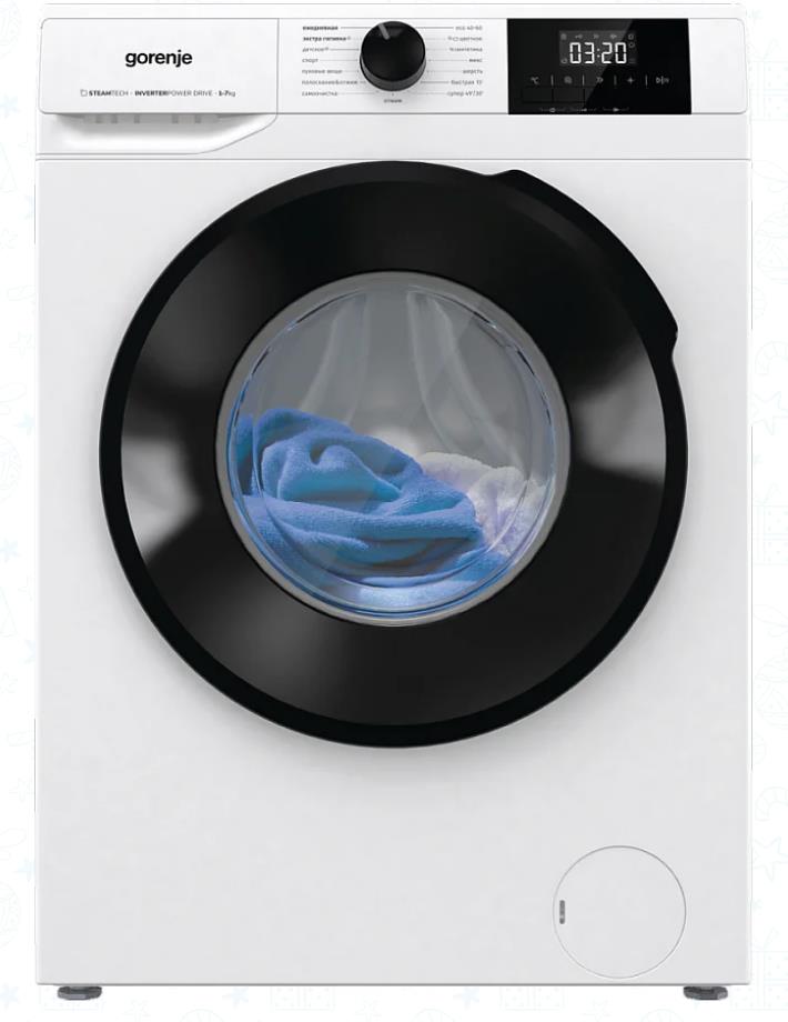Изображение Стиральная машина Gorenje W1NGPI72SBS/C, белый (фронтальная, 7 кг, 1200 об/мин )