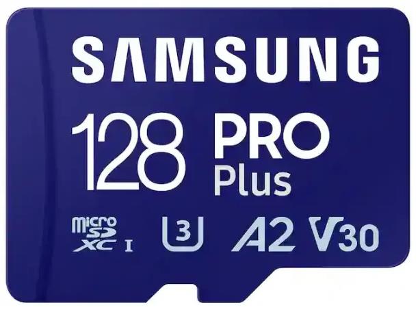 Изображение Карта памяти Samsung MicroSDXC PRO Plus Video Class 30 128 Гб адаптер на SD MB-MD128SA/KR