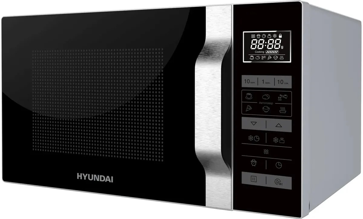 Изображение Микроволновая печь Hyundai HYM-D3044 (700 Вт  23 л    черный, серебристый)