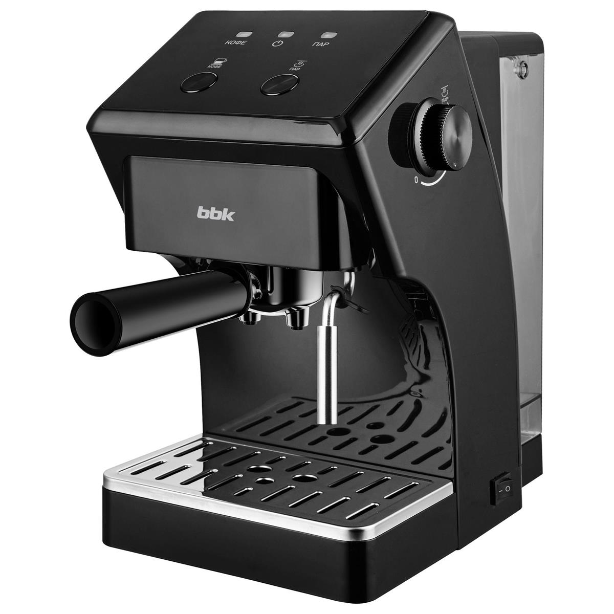Изображение Кофеварка BBK BCM1502 черный (рожковая//1050 Вт )