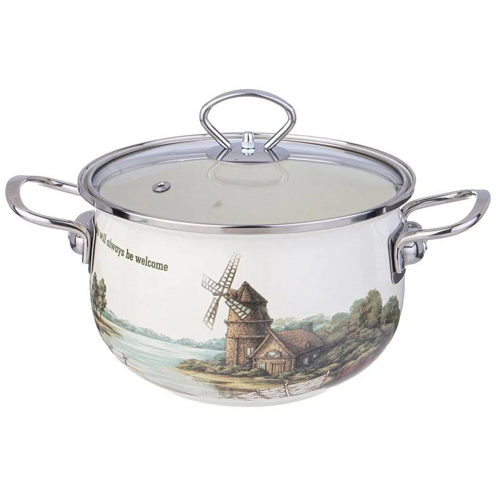 Изображение Кастрюля AGNESS 943-067 FAMILY HOUSE со ст.крышкой (2,8 л )