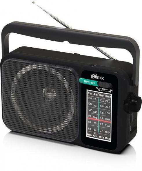 Изображение Радиоприемник Ritmix RPR-303 черный