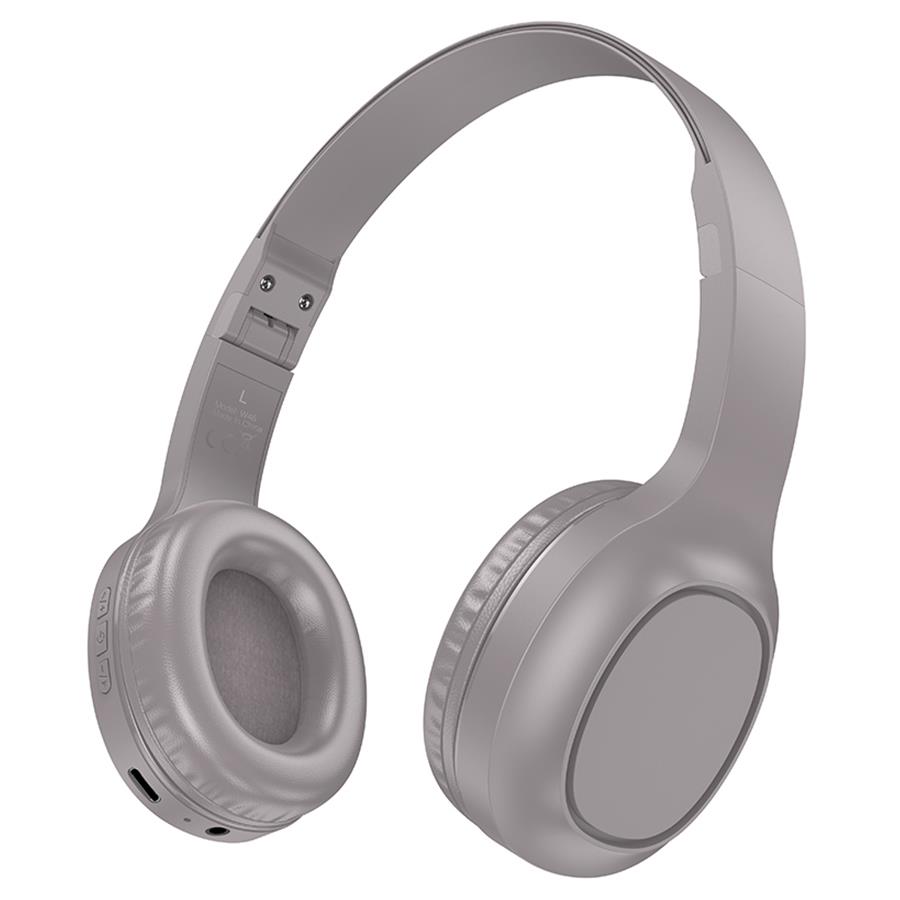 Изображение Bluetooth-гарнитура/наушники Hoco (6942007601726) W46 Brown (коричневый)