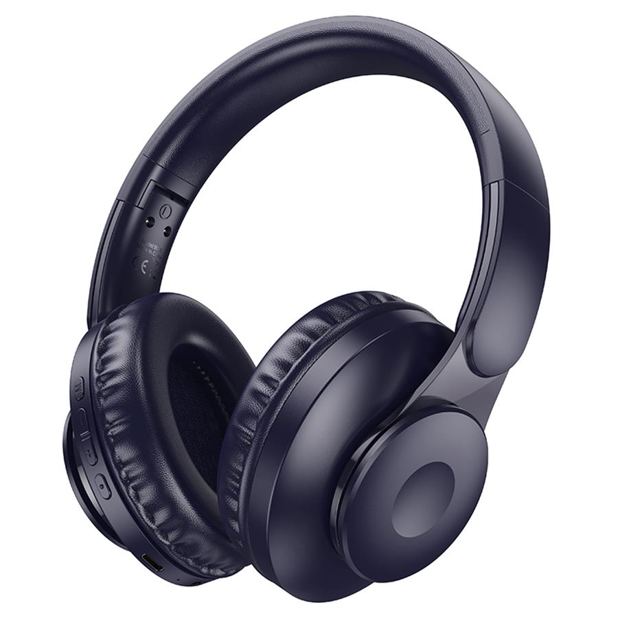 Изображение Bluetooth-гарнитура/наушники Hoco (6942007601207) W45 Bluetooth 5.3 Blue (синий)