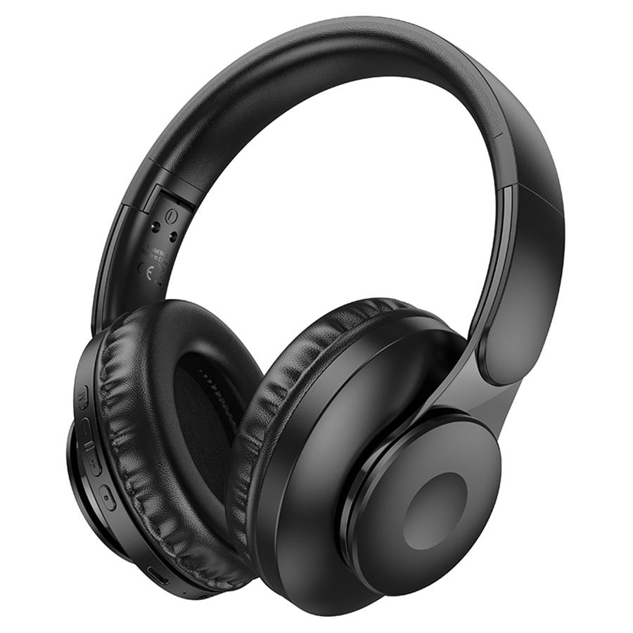 Изображение Bluetooth-гарнитура/наушники Hoco (6942007601191) W45 Bluetooth 5.3 Black (черный)