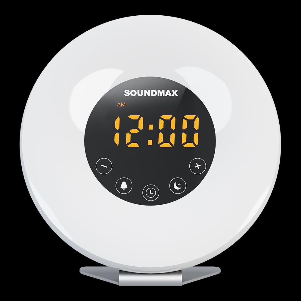 Изображение Радиобудильник SoundMAX SM-1596 (белый)