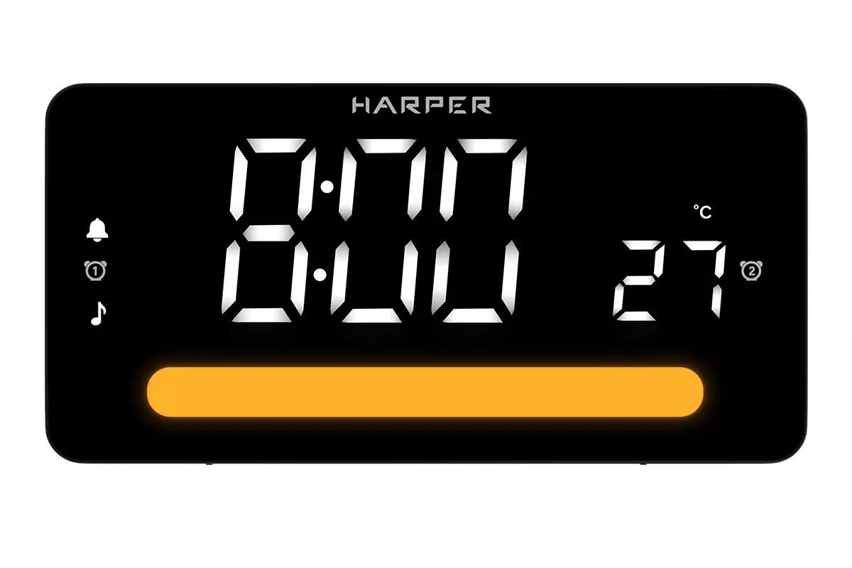 Изображение Радиобудильник Harper HCLK-5030 black - white led