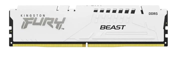 Изображение Оперативная память 16 GB DDR5 Kingston Fury Beast White (48000 Мб/с, 6000 МГц, CL30)
