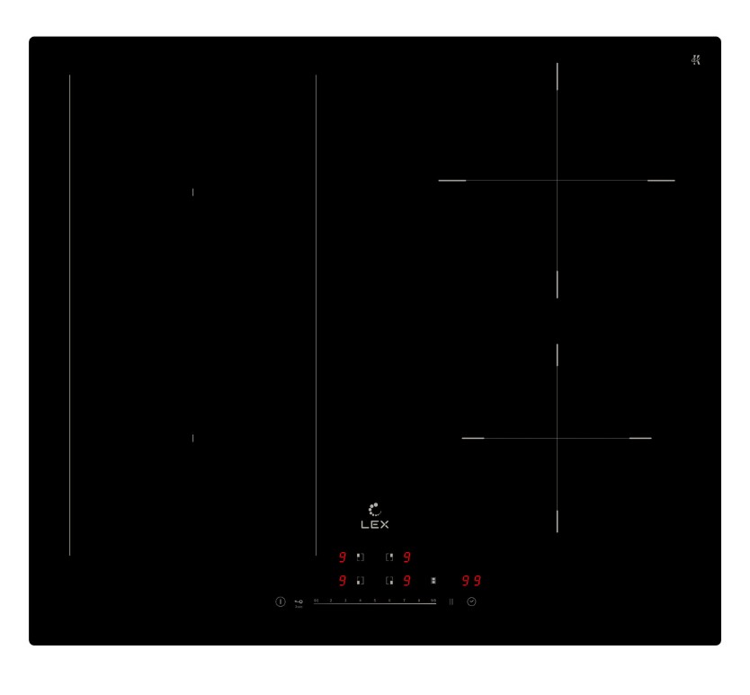 Изображение Варочная панель LEX EVI 641A BL (черный)