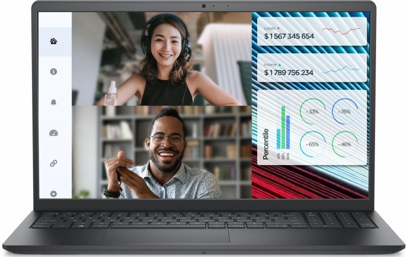 Изображение Ноутбук DELL Vostro 3520 (Intel 1235U 1300 МГц/ SSD 512 ГБ  /RAM 8 ГБ/ 15.6" 1920x1080/VGA встроенная/ Ubuntu) (3520-7850)