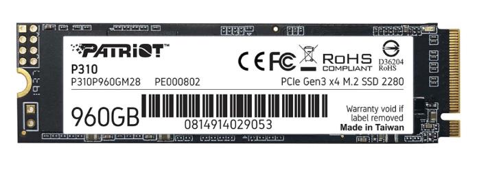 Изображение SSD диск Patriot P310 960 Гб 2280 (P310P960GM28)