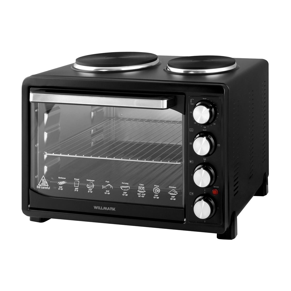 Изображение Электропечь Willmark WHO-402B (30 л /1500 Вт /черный)