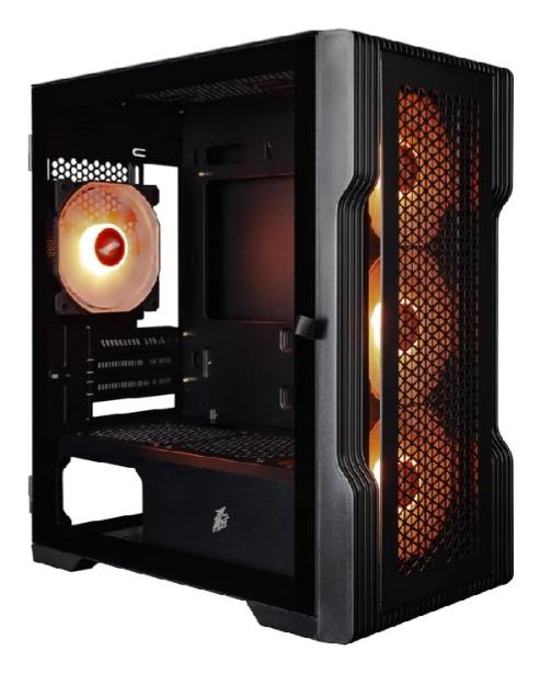 Изображение Корпус 1STPLAYER TRILOBITE T3 ARGB Black (mATX, Mini-ITX, черный, без БП)/(T3-BK-4F7)