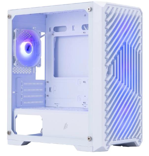 Изображение Корпус 1STPLAYER TRILOBITE T5 ARGB White (mATX, Mini-ITX, белый, без БП)/(T5-WH-4F7-W)