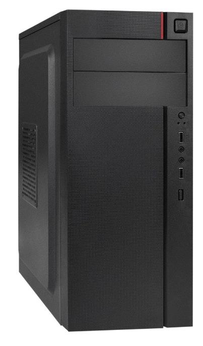 Изображение Корпус ExeGate AA-440-AA450 Black (mATX, ATX, Mini-ITX, черный, 450 Вт)/(EX290182RUS)