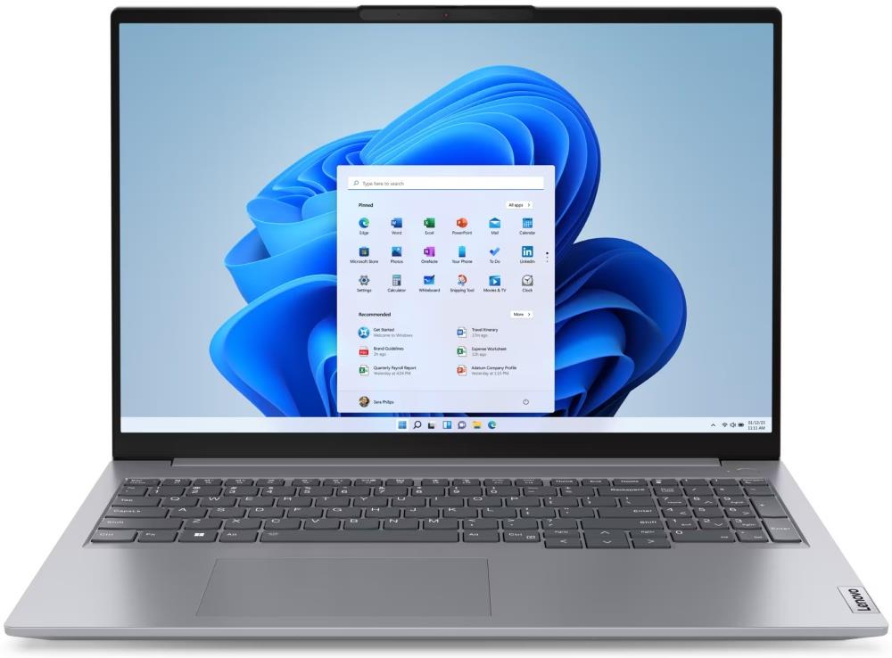 Изображение Ноутбук Lenovo ThinkBook 16 G6 (Intel 1340P 1900 МГц/ SSD 512 ГБ  /RAM 8 ГБ/ 16" 1920x1200/VGA встроенная/ Windows 11 Pro) (21KH00Q2UE_RU)