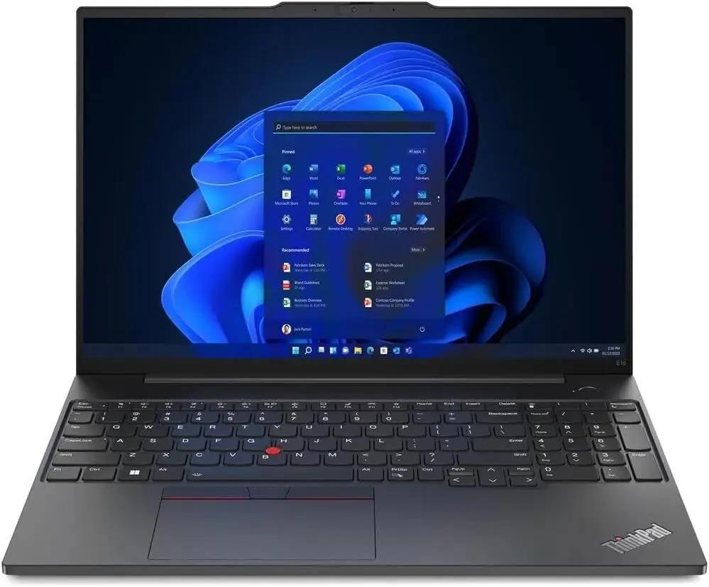 Изображение Ноутбук Lenovo ThinkPad E16 G2 (AMD 7535U 2900 МГц/ SSD 512 ГБ  /RAM 16 ГБ/ 16" 1920x1200/VGA встроенная/ Windows 11 Pro) (21M5S08L00)