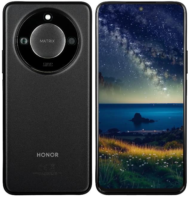 Изображение Смартфон HONOR X9c Smart (256 Гб/8 Гб) черный