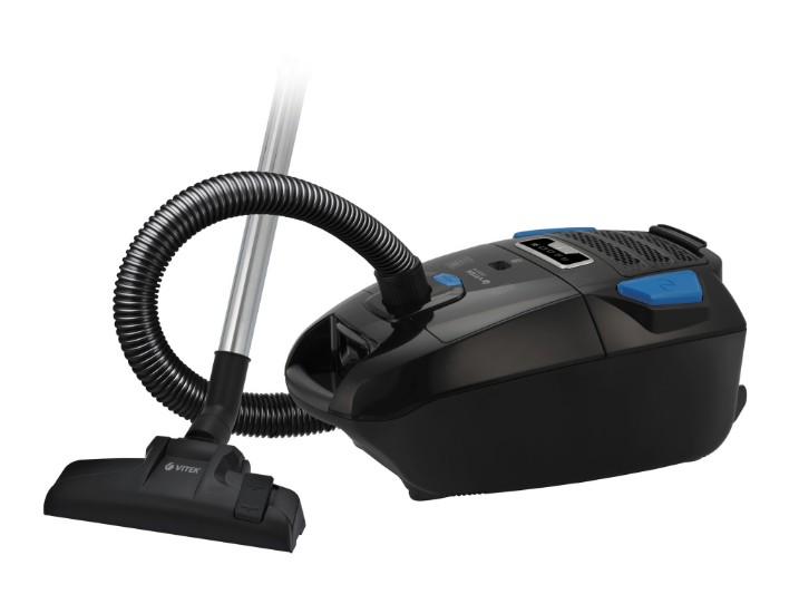 Изображение Пылесос VITEK VT-1899 GY (2400 Вт /мешок/черный)