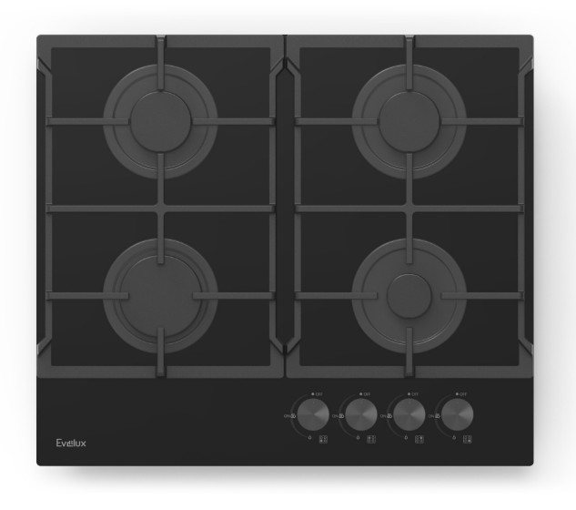 Изображение Варочная панель Evelux HEG 615 BG (черный)